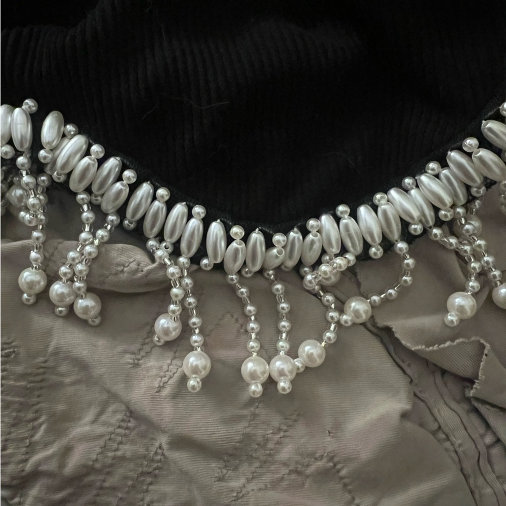 Zara Beaded Crop Long-Sleeve - Picture 2 of 7